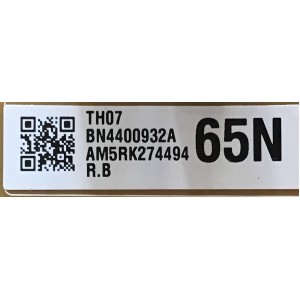 KIT DE TARJETAS PARA TV SAMSUNG / MAIN BN94-12864B / BN41-02635A / FUENTE BN44-00932A / L65E6N_NHS / PANEL CY-NN065HGLV2H / MODELOS UN65NU710DFXZA FA03 / UN65NU7100FXZA